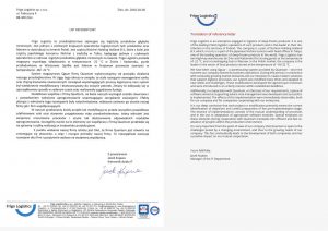 Referencje Frigo Logistics
